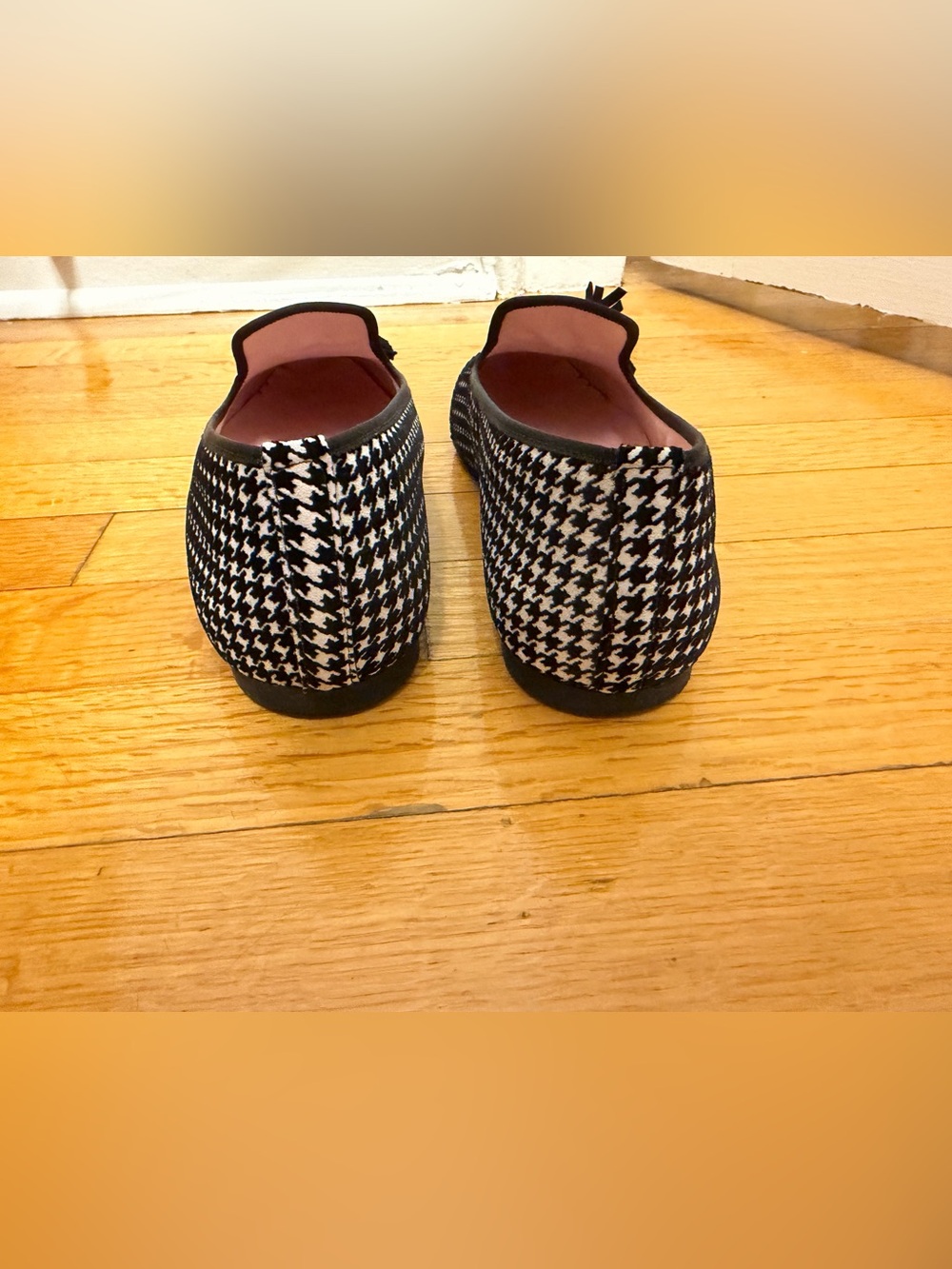 Pretty Ballerina’s Women’s Houndstooth Slip-On Loafers size EU 40 - Picture 2 of 7